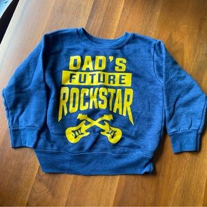 Toddler rockstar sweatshirt